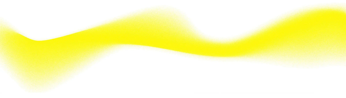 A soft flowing yellow gradient wave in a discovery set representing our fragrances in a 100ml format complimentary sample